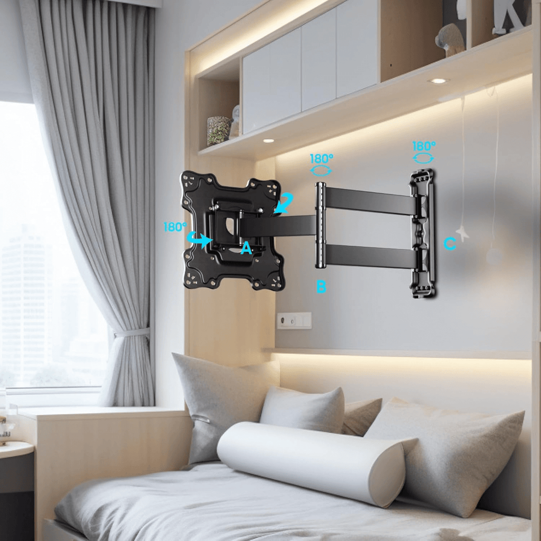 Sylvox Full Motion TV Wall Mount (Outdoor TVs Not Supported)