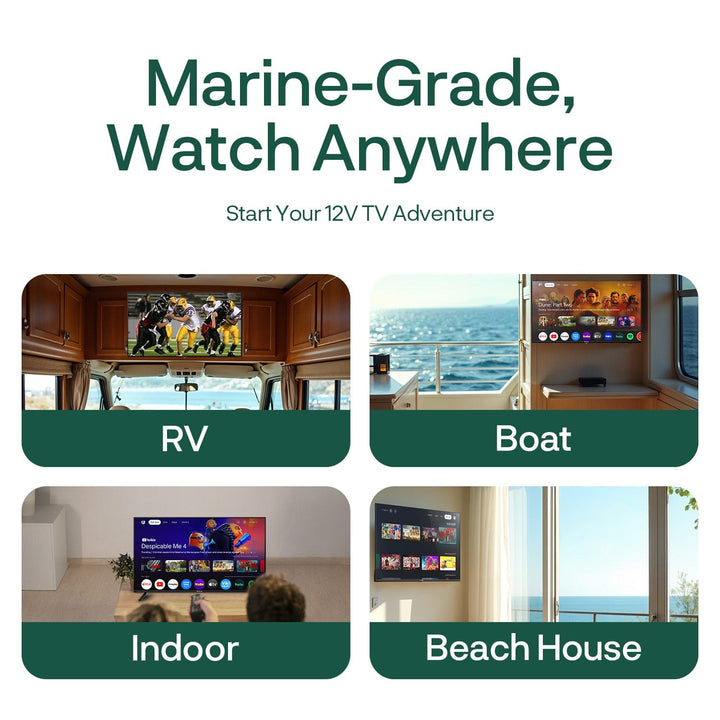 40" 12V RV TV -No DVD Combo for Home and Marine Use(Marine series)