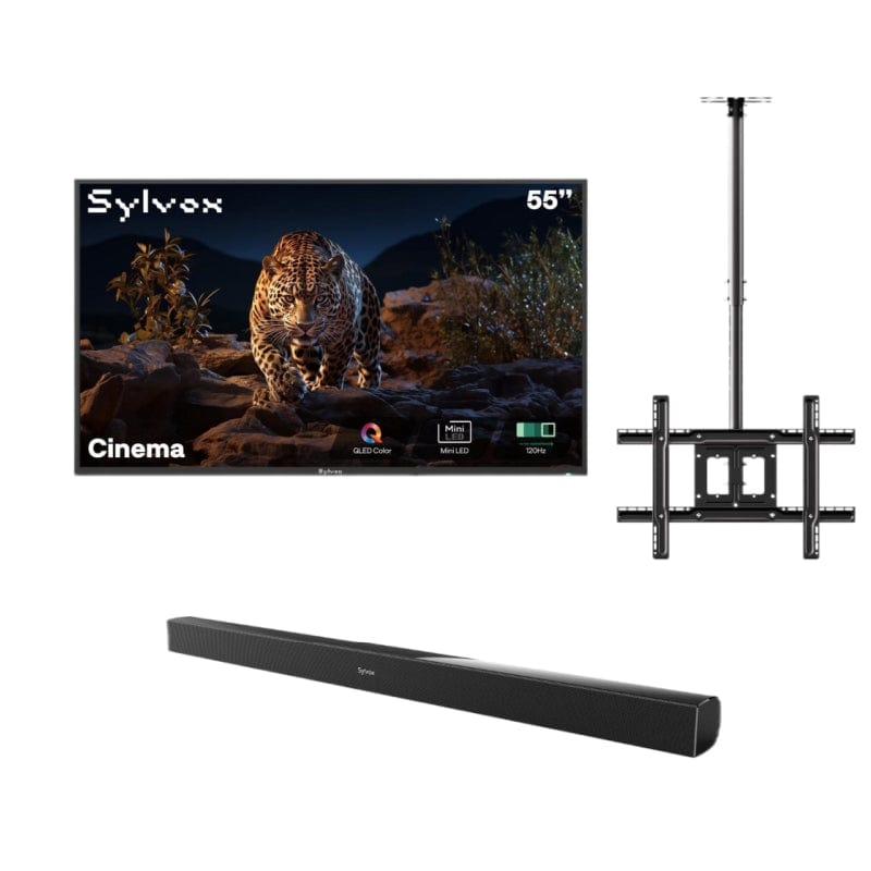Sylvox Cinema 55" Helio QLED Outdoor TV – 2000 Nits, Cinematic Motion with 120Hz (2025 Model)