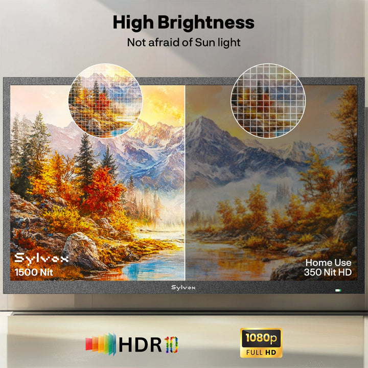 32" 1500Nits Google Outdoor TV (Full Sun) - 2025 Pool SE