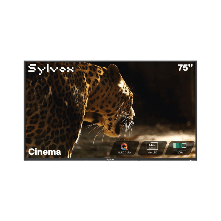 Sylvox Cinema 75" Helio QLED Outdoor TV – 2000 Nits, Cinematic Motion with 120Hz (2025 Model)