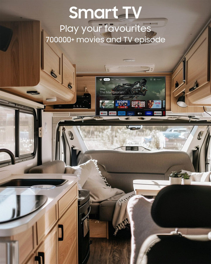 40" Smart 12V RV TV(2024 Google TV) -No DVD Combo-Vehicle series
