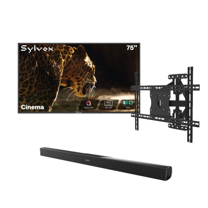 Sylvox Cinema 75" Helio QLED Outdoor TV – 2000 Nits, Cinematic Motion with 120Hz (2025 Model)