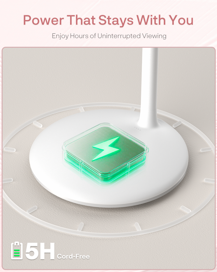 27" Portable Battery-Powered Smart TV on Wheels with Touchscreen (Rolling TV Series)