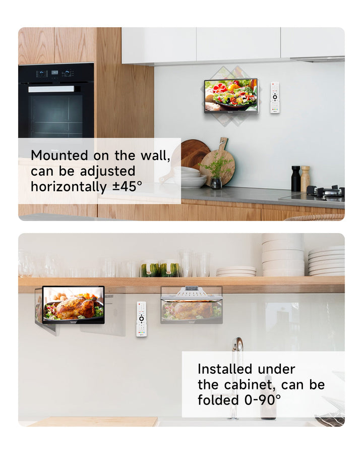 Sylvox 15.6" Under Cabinet Kitchen TV(2024 New Mode)