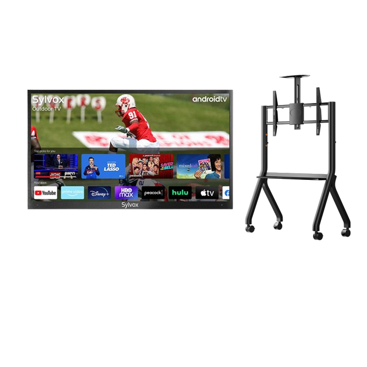 sylvox_43_Partial_Sun_Outdoor_TV_UK_Y-Type_Mobile_Rolling_TV_Cart