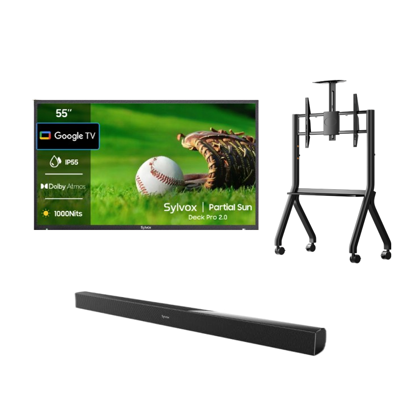 sylvox_55_partial_Sun_Outdoor_TV_UK_Y-Type_Mobile_Rolling_TV_Cart_Waterproof_Soundbar